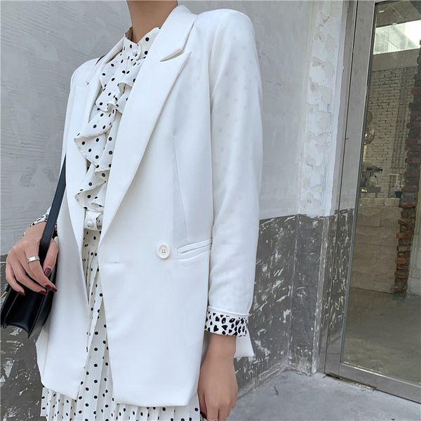 women's suits & blazers hzirip lady feminine patchwork leopard slim loose large size 2021 elegance korea all match gentle chic slender, White;black
women's suits & blazers hzirip lady feminine patchwork leopard slim loose large size 2021 elegance korea all match gentle chic slender, White;black