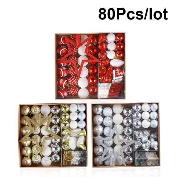 christmas decorations 80pcs/lot balls with tree sparkle stars hanging ball baubles snowflake decoration ornament
christmas decorations 80pcs/lot balls with tree sparkle stars hanging ball baubles snowflake decoration ornament