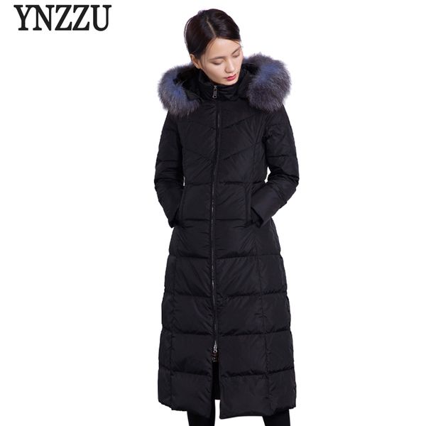 ynzzu luxury women's down jacket 2018 winter elegant long duck down coats with real fur hooded warm coat women o629, Black
ynzzu luxury women's down jacket 2018 winter elegant long duck down coats with real fur hooded warm coat women o629, Black