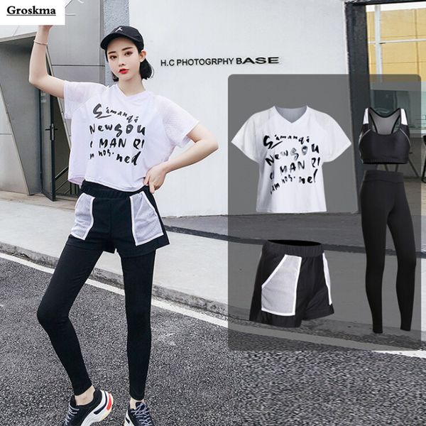 loose mesh t shirt+bra+shorts+pants women 4 piece set quick dry fitness gym sportswear clothing outdoor running suits sets, White;red
loose mesh t shirt+bra+shorts+pants women 4 piece set quick dry fitness gym sportswear clothing outdoor running suits sets, White;red
