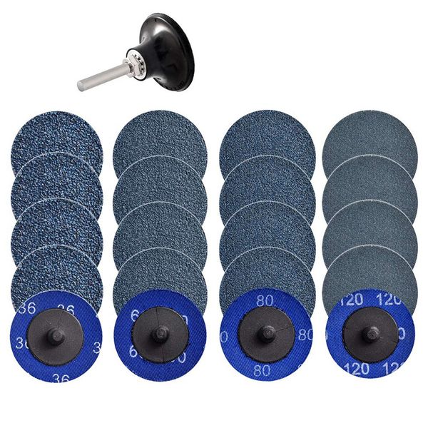 21pcs quick change discs set 2 inch zirconia sanding discs with 1/4 inch holder for die grinder rust paint removal
21pcs quick change discs set 2 inch zirconia sanding discs with 1/4 inch holder for die grinder rust paint removal