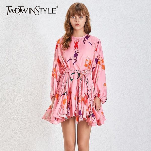 twotwinstyle vintage hit цвет печати женщины платье o шеи длинный рукав высокой талией кисточкой бинты мини платья женская мода 2020, Black;gray
twotwinstyle vintage hit цвет печати женщины платье o шеи длинный рукав высокой талией кисточкой бинты мини платья женская мода 2020, Black;gray