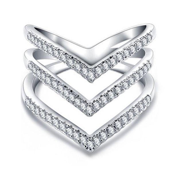 new design personality luxury micro pave cz stone three v shape ring fashion jewelry for women, Slivery;golden
new design personality luxury micro pave cz stone three v shape ring fashion jewelry for women, Slivery;golden