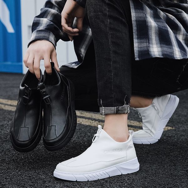 menore 2020 new spring men's casual shoes overshoes men's leather shoes low-trend business, Black
menore 2020 new spring men's casual shoes overshoes men's leather shoes low-trend business, Black