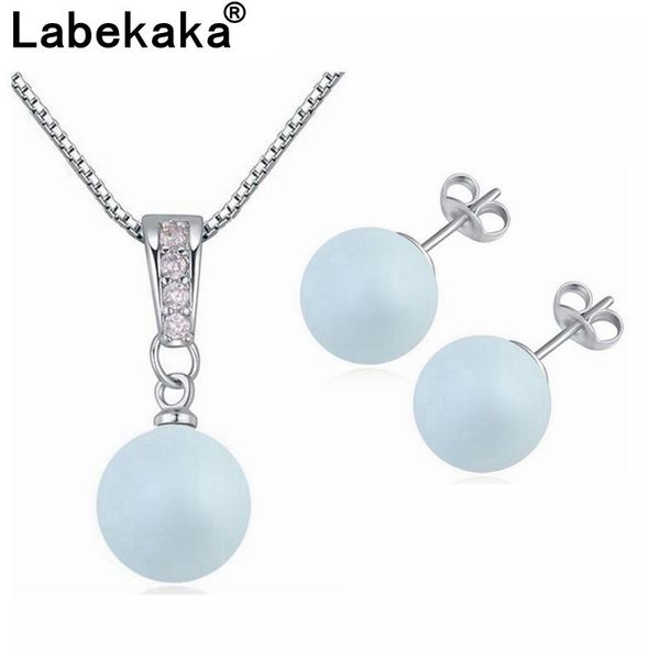 labekaka round multicolour pearl necklace earring jewelry set fashion particular wedding anniversary party gift, Silver
labekaka round multicolour pearl necklace earring jewelry set fashion particular wedding anniversary party gift, Silver