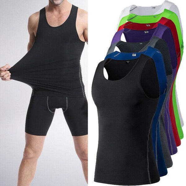 men compression base layer sleeveless vest tank quick-drying sports gym under shirt summer ty66, White;black
men compression base layer sleeveless vest tank quick-drying sports gym under shirt summer ty66, White;black