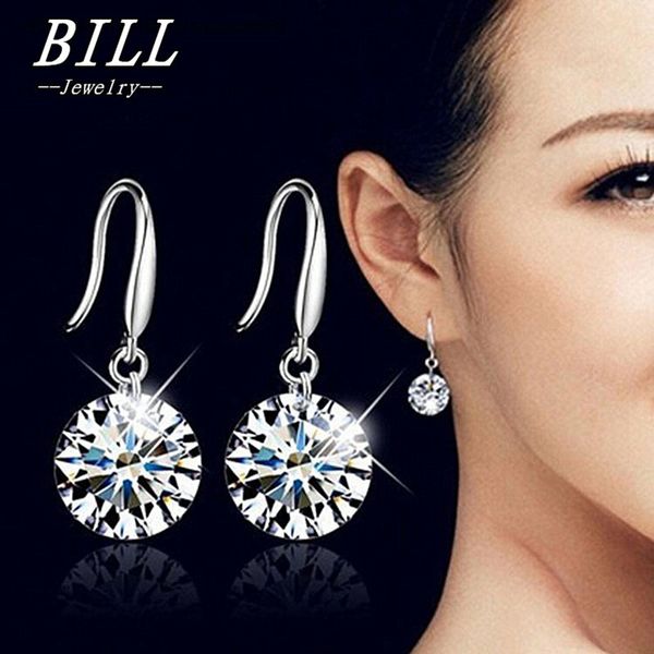 es924 dangle drop earrings boucle d'oreille fashion jewelry zircon stone earring for women brincos new arrival, Silver
es924 dangle drop earrings boucle d'oreille fashion jewelry zircon stone earring for women brincos new arrival, Silver