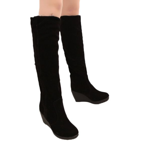 youyedian 2019 new women's boots fashion brief slip-on wedges high heeled platform snow boots femmes chaussures cuir#g35, Black
youyedian 2019 new women's boots fashion brief slip-on wedges high heeled platform snow boots femmes chaussures cuir#g35, Black