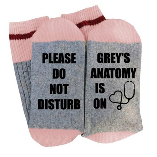 please do not disturb grey's anatomy is on socks women funny letters ankle casual socks, Black;white
please do not disturb grey's anatomy is on socks women funny letters ankle casual socks, Black;white