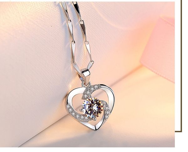 wholesale-design crystal cubic zirconia heart pendant necklace 925 sterling silver chain necklace for women christmas new year gift with box
wholesale-design crystal cubic zirconia heart pendant necklace 925 sterling silver chain necklace for women christmas new year gift with box