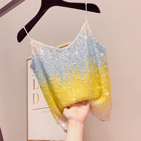 2019 новый летний сладкий щитовые sequines camis женщины моды тонкий gradient sequined танки элегантный sexy рукавов клуб топы mw712, White
2019 новый летний сладкий щитовые sequines camis женщины моды тонкий gradient sequined танки элегантный sexy рукавов клуб топы mw712, White