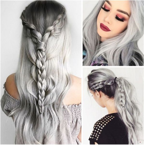 shuowen synthetic wigs 26 inches ombre white simulation human hair wig perruques xy, Black
shuowen synthetic wigs 26 inches ombre white simulation human hair wig perruques xy, Black