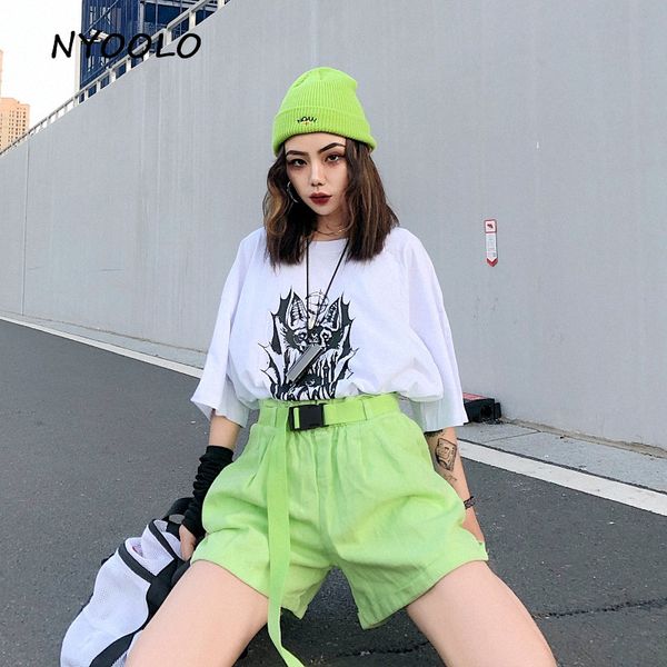 nyoolo harajuku стиль сплошной цвет высокой талии шорты лето streetwear свободный эластичный пояс шириной ноги шорты женщин с поясами, White;black
nyoolo harajuku стиль сплошной цвет высокой талии шорты лето streetwear свободный эластичный пояс шириной ноги шорты женщин с поясами, White;black