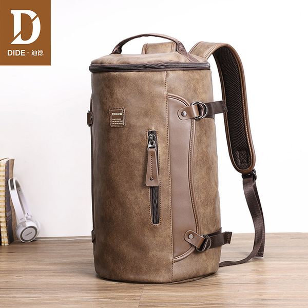 dide new leather lapbackpacks for male mochila vintage casual travel backpack bag preppy schoolbag cylindrical design
dide new leather lapbackpacks for male mochila vintage casual travel backpack bag preppy schoolbag cylindrical design