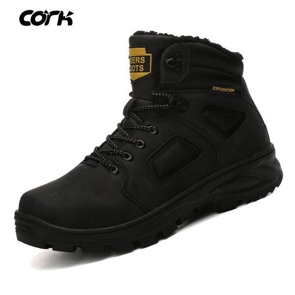 cork men winter snow boots warm men waterproof leather men winter boots outdoor male work shoes botas hombre 40-46 t200305, Black
cork men winter snow boots warm men waterproof leather men winter boots outdoor male work shoes botas hombre 40-46 t200305, Black