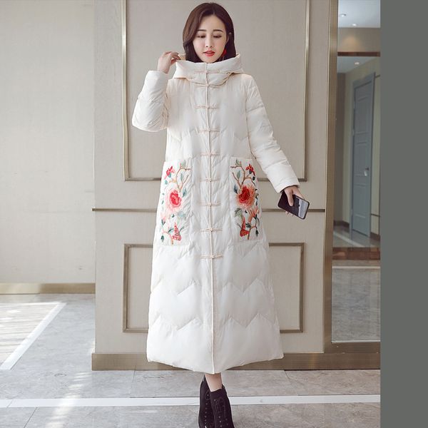 flower embroidery long down coat womens winter jackets duck down parka thicken warm ladies clothing new fashion 2018, Black
flower embroidery long down coat womens winter jackets duck down parka thicken warm ladies clothing new fashion 2018, Black