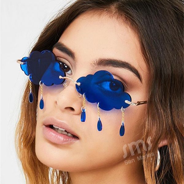 fashion rimless sunglasses women vintage clouds tassel steampunk sunglasses men frameless punk glasses shades uv400 oculos, White;black
fashion rimless sunglasses women vintage clouds tassel steampunk sunglasses men frameless punk glasses shades uv400 oculos, White;black