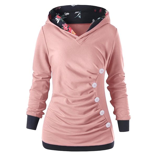 hoodies women sweatshirt button floral patchwork long sleeve hooded autumn spring pullovers sweatshirt sudadera mujer moletom, Black
hoodies women sweatshirt button floral patchwork long sleeve hooded autumn spring pullovers sweatshirt sudadera mujer moletom, Black