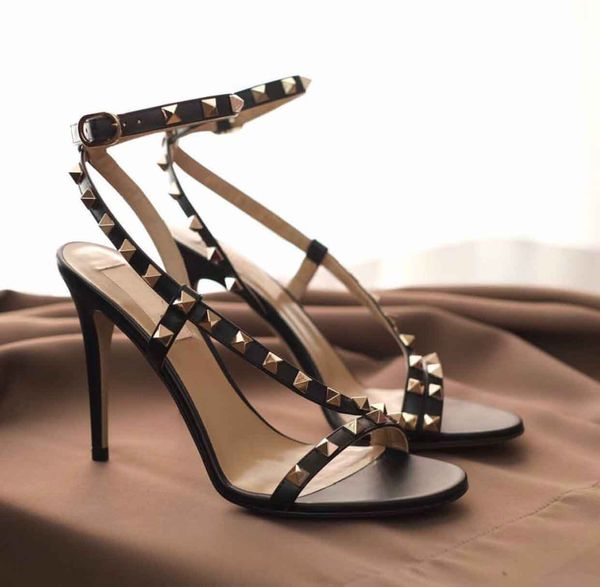luxury designer women rock studs strappy stiletto heels for lady rivets high heels sandals sandalias mujer party wedding with box,dust bag, Black
luxury designer women rock studs strappy stiletto heels for lady rivets high heels sandals sandalias mujer party wedding with box,dust bag, Black