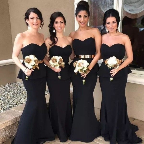2018 formal bridesmaid dresses black chiffon sweetheart mermaid sweep train peplum wedding party guest dresses cheap, White;pink
2018 formal bridesmaid dresses black chiffon sweetheart mermaid sweep train peplum wedding party guest dresses cheap, White;pink