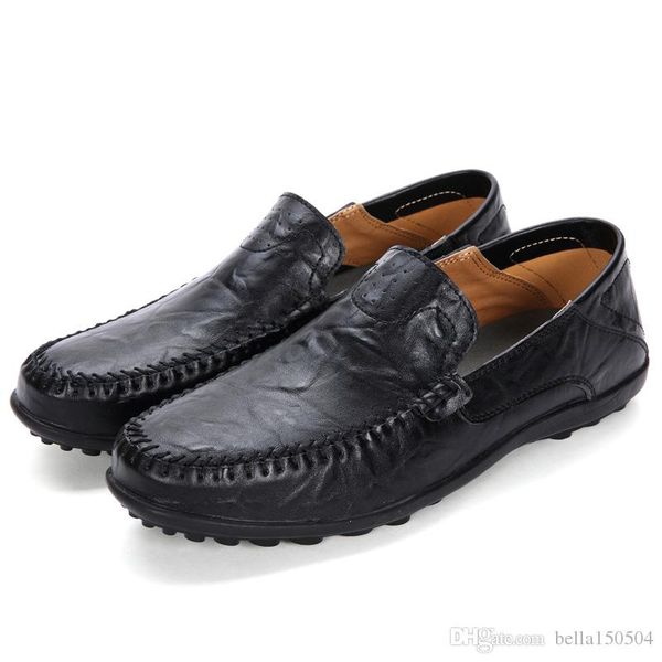 24 styles mens genuine leather luxury designer suede loafer official shoes gentle mens dress shoe casual comfort breath shoes, Black
24 styles mens genuine leather luxury designer suede loafer official shoes gentle mens dress shoe casual comfort breath shoes, Black