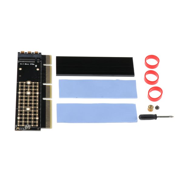 m.2 nvme ssd ngff to pcie 3.0 x16 x4 adapter card m key slot full speed +black heatsink
m.2 nvme ssd ngff to pcie 3.0 x16 x4 adapter card m key slot full speed +black heatsink