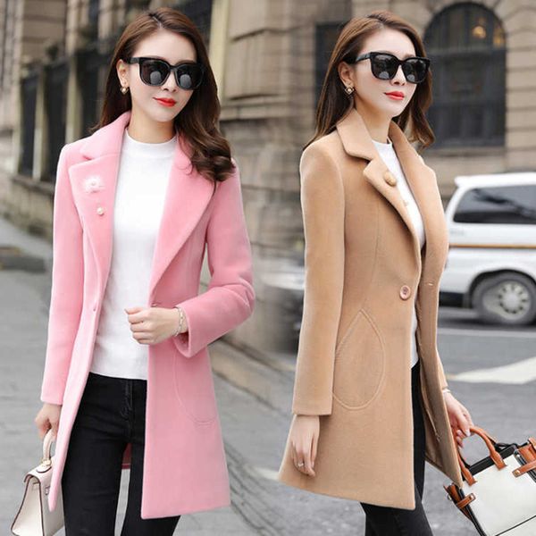invierno overcoat mujer mid-length korean women's 2020 new woolen coat autumn winter ladies harajuku style wool coat women z958, Black
invierno overcoat mujer mid-length korean women's 2020 new woolen coat autumn winter ladies harajuku style wool coat women z958, Black