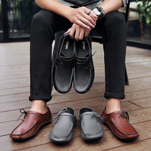 2019 new genuine leather business men shoes eleant hand sewin comfortable office men flat mens casual shoes lace up, Black
2019 new genuine leather business men shoes eleant hand sewin comfortable office men flat mens casual shoes lace up, Black
