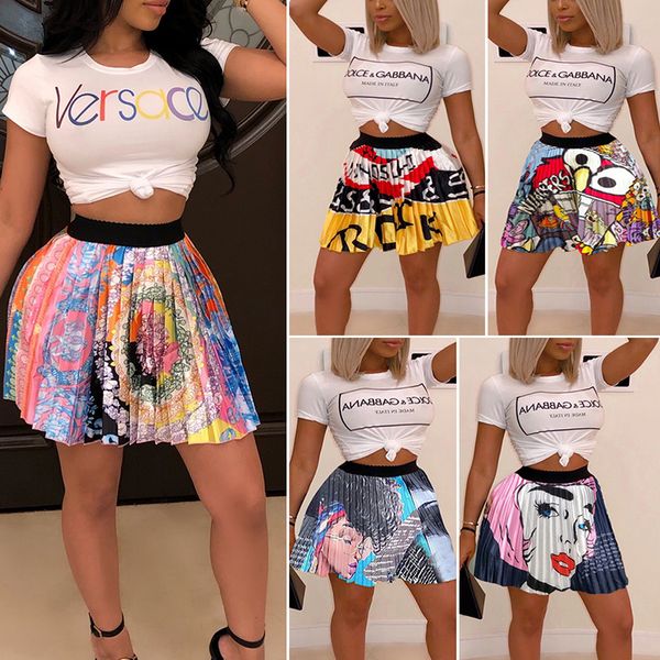 2019 women new summer vintage cartoon letter print high waist above knee mini pleated skirts retro fashion skirt outfit, Black
2019 women new summer vintage cartoon letter print high waist above knee mini pleated skirts retro fashion skirt outfit, Black
