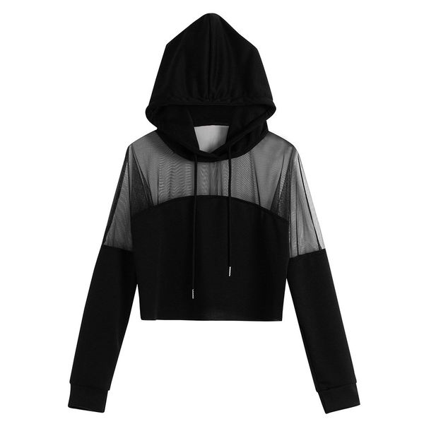 hoodies hollow out sweatshirt women boho solid blouse splice shirt long sleeve hooded new women spring autumn pullover top, Black
hoodies hollow out sweatshirt women boho solid blouse splice shirt long sleeve hooded new women spring autumn pullover top, Black
