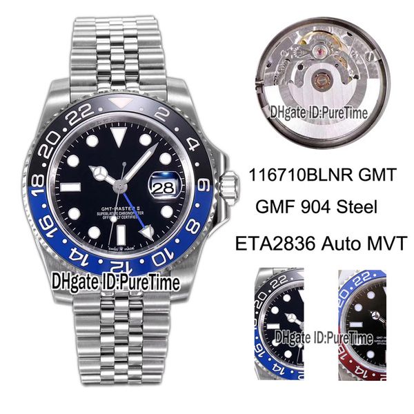 edition gmf gmt ii 126710blny black/blue ceramics bezel 904l steel black dial eta a2836 autoamtic jubilee bracelet strap for puretime, Slivery;brown
edition gmf gmt ii 126710blny black/blue ceramics bezel 904l steel black dial eta a2836 autoamtic jubilee bracelet strap for puretime, Slivery;brown