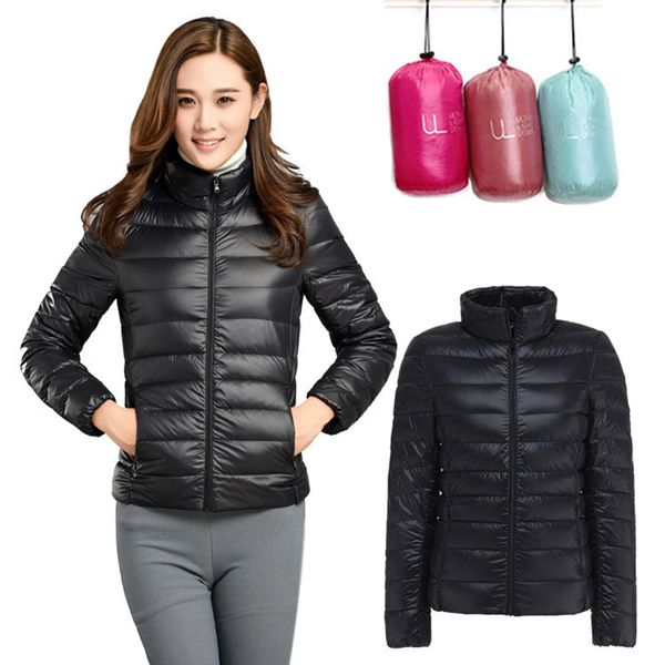 women's jackets womens coats warm duck down filler ultra thin light 2021 spring autumn slim stand neck fashion female, Black;brown
women's jackets womens coats warm duck down filler ultra thin light 2021 spring autumn slim stand neck fashion female, Black;brown