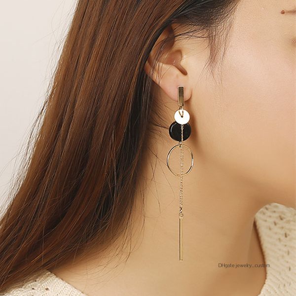 New Fashion Round Circle Long Drop Earrings For Women Black Coin Simple Gometric Earrings Gift For Friend Dropshipping
New Fashion Round Circle Long Drop Earrings For Women Black Coin Simple Gometric Earrings Gift For Friend Dropshipping