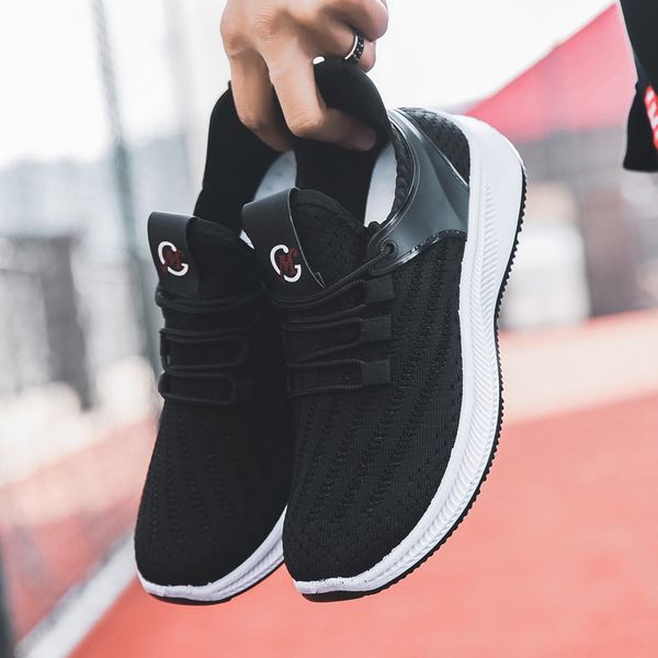 summer new single shoes youth sports vulcanize shoes 2020 mesh breathabl slip on knit shoe soft non-slip walking men flats, Black
summer new single shoes youth sports vulcanize shoes 2020 mesh breathabl slip on knit shoe soft non-slip walking men flats, Black
