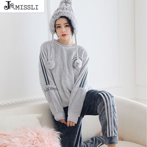 jrmissli sleepwear women winter coral velvet long sleeve female pajama sets thick warm letter pajamas girls pyjama homewear, Black;red
jrmissli sleepwear women winter coral velvet long sleeve female pajama sets thick warm letter pajamas girls pyjama homewear, Black;red