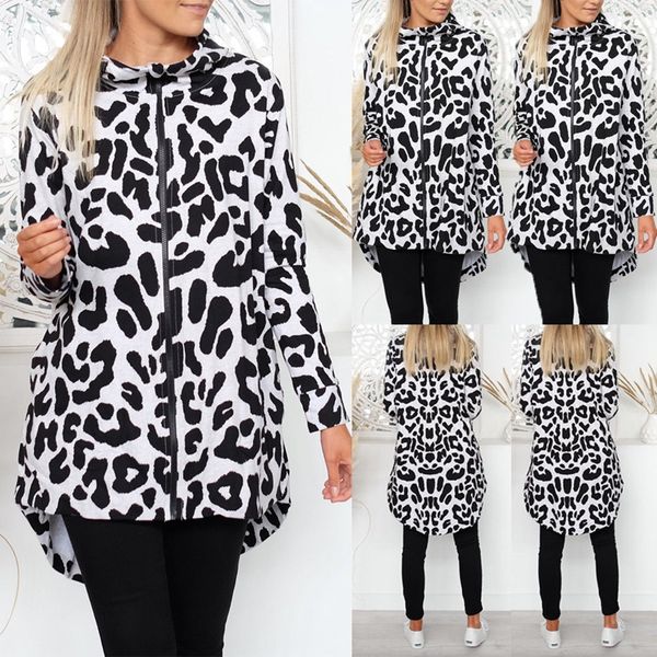 women winter loose camo leopard zipper down hoodies warm hooded sweatshirt outwear, Black
women winter loose camo leopard zipper down hoodies warm hooded sweatshirt outwear, Black