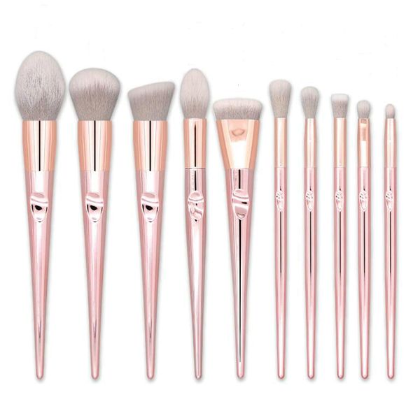 10 pcs wet make up brush set shinny pink thumb pollex make up brushes for lip liner eyeliner, lipstick
10 pcs wet make up brush set shinny pink thumb pollex make up brushes for lip liner eyeliner, lipstick