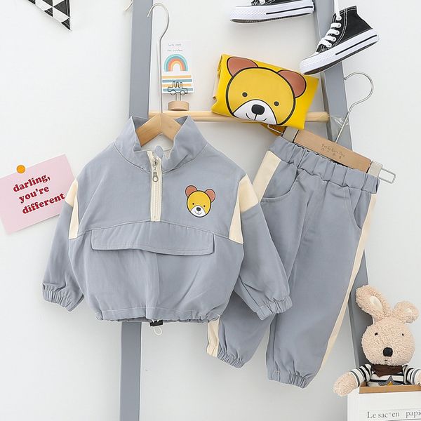 spring and autumn new boys and girls sports cartoon bear two piece set baby children's wear 1-4-year-old baby long sleeve set, White
spring and autumn new boys and girls sports cartoon bear two piece set baby children's wear 1-4-year-old baby long sleeve set, White