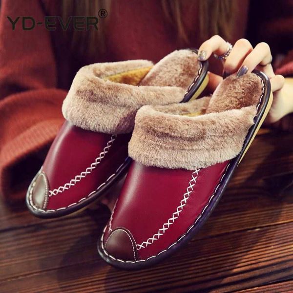 winter women slippers genuine leather home house indoor non-slip thermal shoes men 2019 new warm furry slippers plus size, Black
winter women slippers genuine leather home house indoor non-slip thermal shoes men 2019 new warm furry slippers plus size, Black