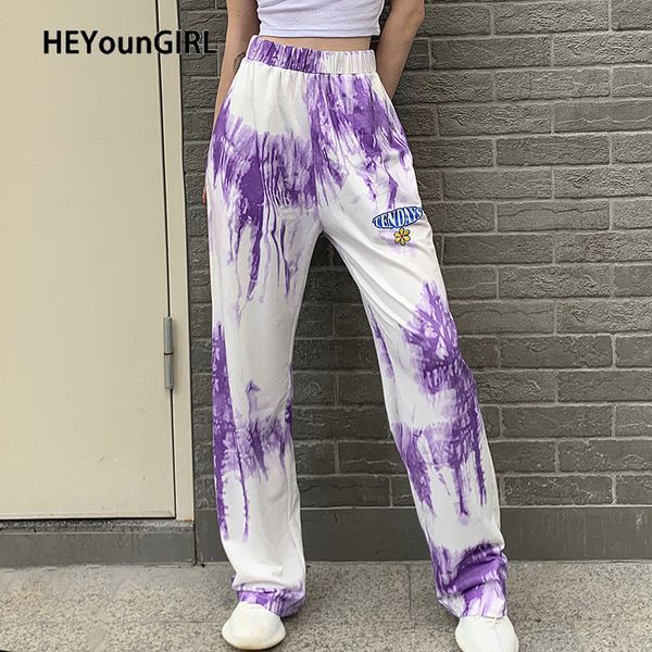 heyoungirl tie dye print straight long trousers embroidery casual loose sweatpants women fashion high waist pants capris summer, Black;white
heyoungirl tie dye print straight long trousers embroidery casual loose sweatpants women fashion high waist pants capris summer, Black;white