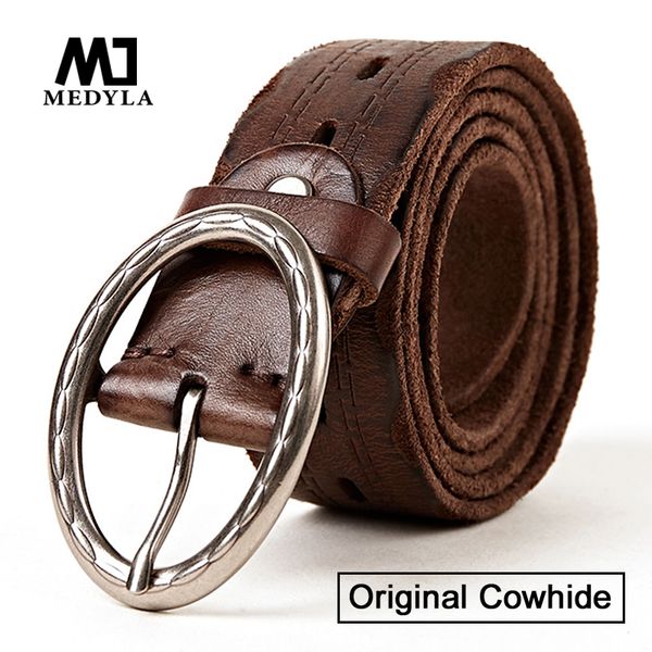 medyla original cowhide belt pure cowhide washed men's belt leather youth pin buckle original leather men and women, Black;brown
medyla original cowhide belt pure cowhide washed men's belt leather youth pin buckle original leather men and women, Black;brown