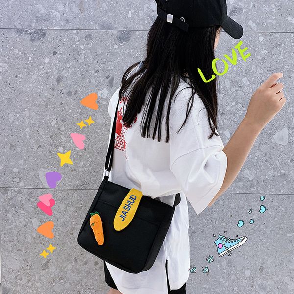 bag female new korean version of the trend of wild casual simple personality radish ornament canvas ladies shoulder messengerbag
bag female new korean version of the trend of wild casual simple personality radish ornament canvas ladies shoulder messengerbag