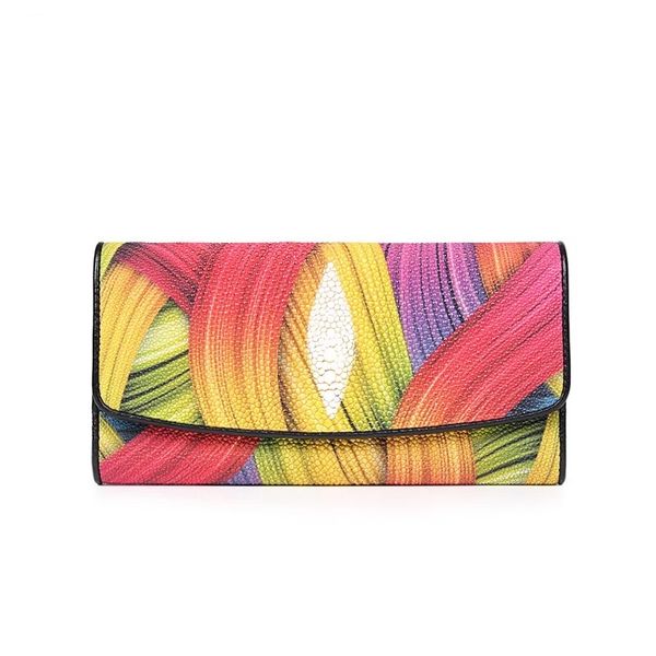 fancy colorful thailand genuine skate skin women large phone purse exotic leather lady long wallet female day clutches, Red;black
fancy colorful thailand genuine skate skin women large phone purse exotic leather lady long wallet female day clutches, Red;black