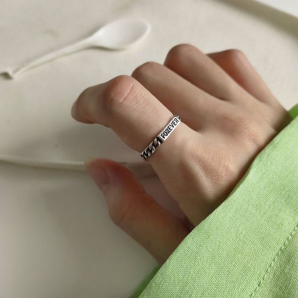 louleur real 925 sterling silver open ring forever letter weaving vintage rings for women 2019 fashion rings fine jewelry gift, Golden;silver
louleur real 925 sterling silver open ring forever letter weaving vintage rings for women 2019 fashion rings fine jewelry gift, Golden;silver
