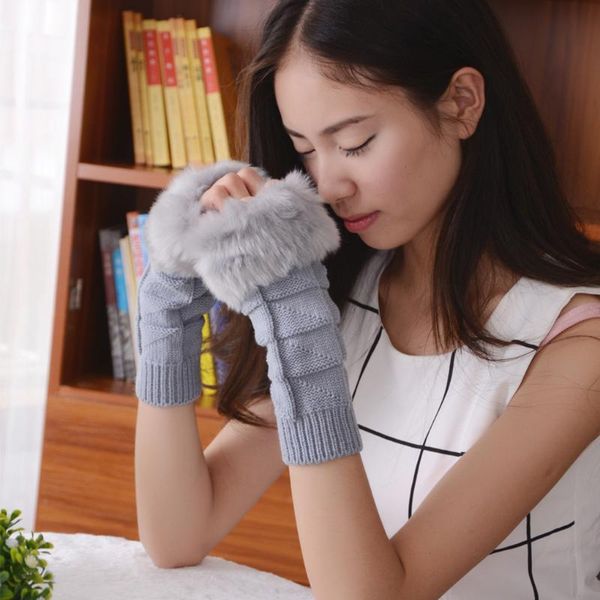 1 pair women girls winter fuzzy knitted gloves winter autumn texting gloves half mittens wrist warmer knit plush handschoenen, Blue;gray
1 pair women girls winter fuzzy knitted gloves winter autumn texting gloves half mittens wrist warmer knit plush handschoenen, Blue;gray