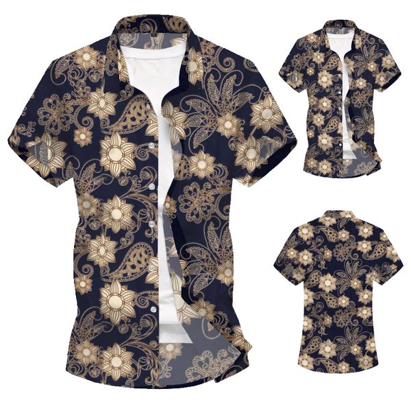 2020 men's new vintage 3d printed flower-patterned beach shirt is a hawaiian short-sleeved floral shirt, White;black
2020 men's new vintage 3d printed flower-patterned beach shirt is a hawaiian short-sleeved floral shirt, White;black
