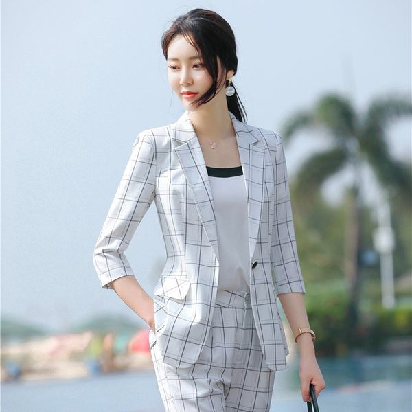 women's suits & blazers fashion casual ladies white blazer women half sleeve jackets work wear business clothes elegant styles, White;black
women's suits & blazers fashion casual ladies white blazer women half sleeve jackets work wear business clothes elegant styles, White;black