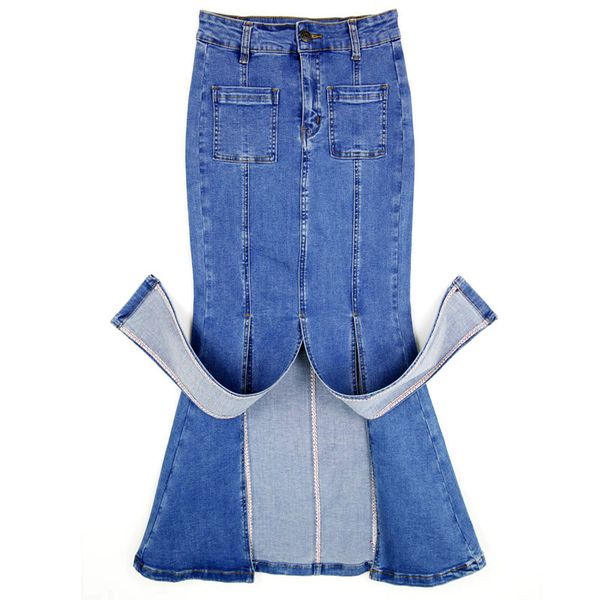 front bottom split skirts ladies high waisted blue skirts women slim hip trumpet 2018 spring femininas jupe femme, Black
front bottom split skirts ladies high waisted blue skirts women slim hip trumpet 2018 spring femininas jupe femme, Black