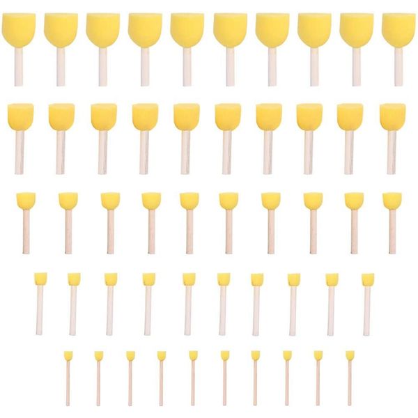 50 round foam sponge brushes, suitable for children's crafts, molds, paintings, painting tools for diy projects
50 round foam sponge brushes, suitable for children's crafts, molds, paintings, painting tools for diy projects