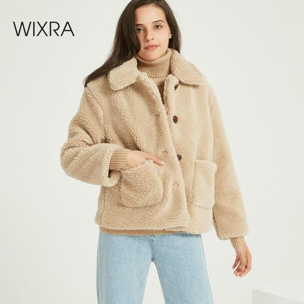 wixra женщины толстый теплый меховой овечьей шерсти куртка воротник отложной сыпучие вскользь верхняя одежда шинель зима весна, Black
wixra женщины толстый теплый меховой овечьей шерсти куртка воротник отложной сыпучие вскользь верхняя одежда шинель зима весна, Black